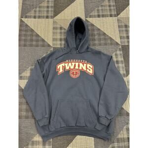 Vintage 2005 MLB Minnesota Twins Heavyweight Hoodie Mens Sz‎ XL
